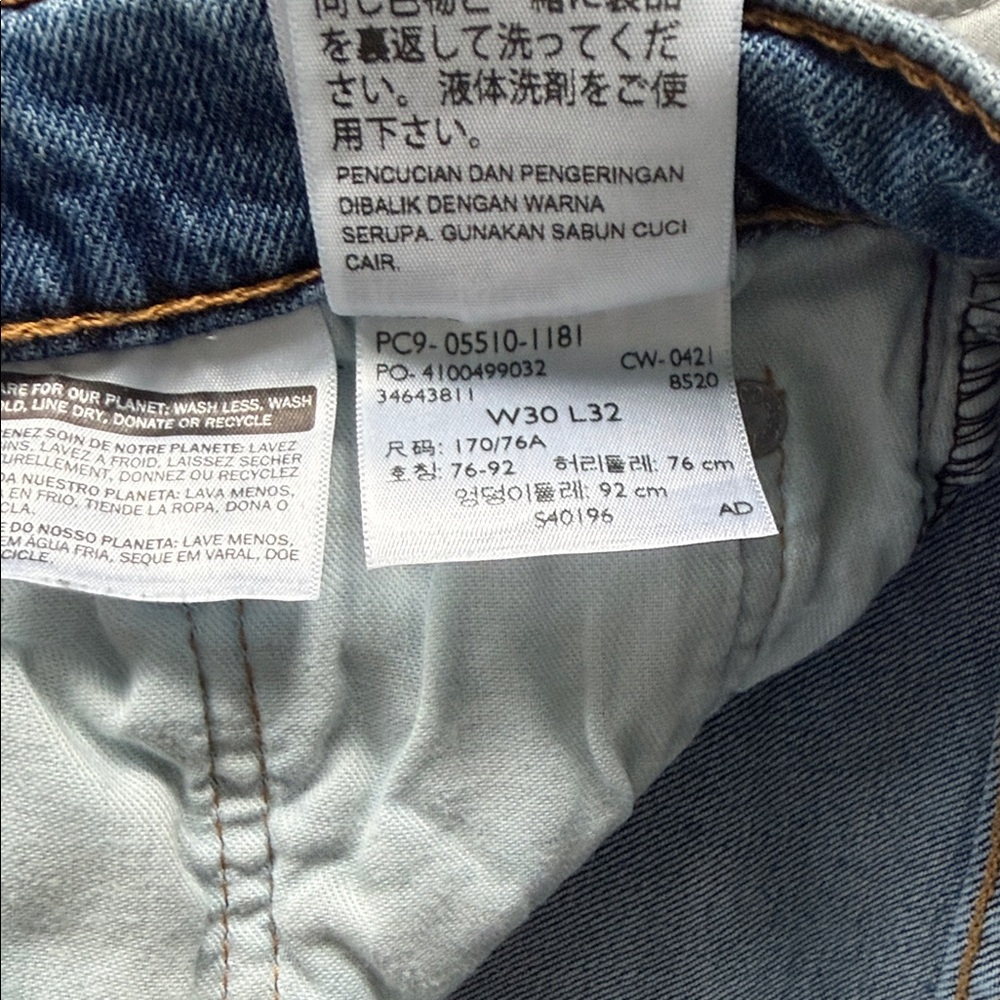 Levi's 510 Blue Denim Jeans | Red Label | 30x32 - Picture 6 of 8